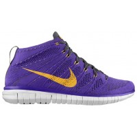 Nike Free Flyknit Chukka Hommes chaussures de sport violet/gris KBF387