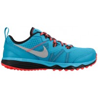 Nike Dual Fusion Trail Femmes chaussures de course bleu clair/rouge BNZ529