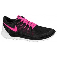 Nike Free 5.0 2014 Femmes chaussures noir/rose SDR709