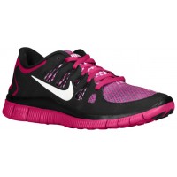 Nike Free 5.0+ Femmes chaussures de sport noir/rose DRS769