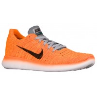 Nike Free RN Flyknit Femmes chaussures de course Orange/noir MPO354