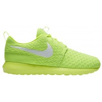 Nike Roshe One Flyknit NM Hommes chaussures vert clair/blanc EZT259