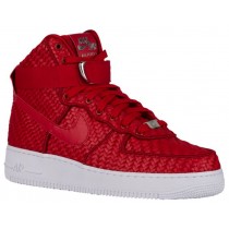 Nike Air Force 1 High LV8 Woven Hommes sneakers rouge/blanc XLJ617