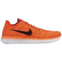 Nike Free RN Flyknit Hommes chaussures de sport Orange/noir XKC818