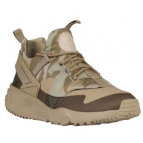 Nike Air Huarache Utility Hommes chaussures de course bronzage/olive verte TLT533