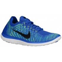Nike Free 4.0 Flyknit 2015 Hommes chaussures de sport bleu/bleu clair YGI646