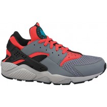 Nike Air Huarache Hommes chaussures de sport gris/rouge AGA558