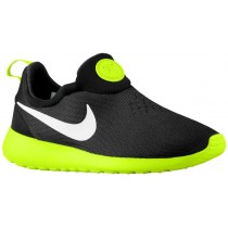 Nike Roshe One Slip On Hommes chaussures de sport noir/vert clair YJL594