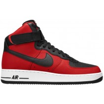 Nike Air Force 1 High 07 Leather Hommes chaussures de sport noir/rouge VNS233