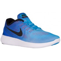 Nike Free RN Hommes sneakers bleu clair/rouge YRD167