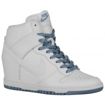 Nike Dunk Sky Hi Femmes chaussures de sport blanc/gris VRD229