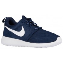 Nike Roshe One Femmes chaussures de course bleu marin/blanc TQL816