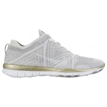 Nike Free TR 5 Flyknit Femmes chaussures gris/blanc PHA563