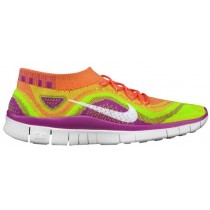 Nike Free FlyKnit+ Femmes chaussures de sport rose/blanc NQH668