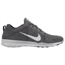 Nike Free TR 5 Flyknit Femmes chaussures de sport gris/argenté KOT377