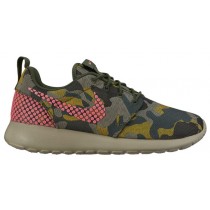Nike Roshe One Premium Plus Femmes chaussures de course olive verte/vert foncé HVC000