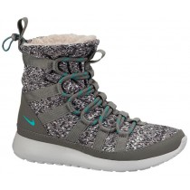 Nike Roshe One Hi Sneakerboot Femmes chaussures de course gris/bleu clair EPP210