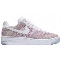 Nike Air Force 1 Low Flyknit Femmes chaussures de sport blanc/rose FSR529