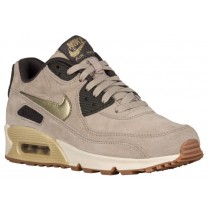 Nike Air Max 90 Femmes chaussures de course bronzage/or ENG488