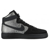 Nike Air Force 1 High Premium Femmes chaussures argenté/noir AGN625