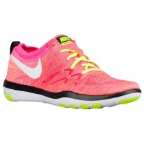 Nike Free TR Focus Flyknit Femmes chaussures de course rose/vert clair VIT506