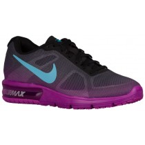 Nike Air Max Sequent Femmes chaussures de sport noir/violet AZD507