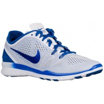 Nike Free 5.0 TR Fit 5 Femmes chaussures de course blanc/bleu SHZ866