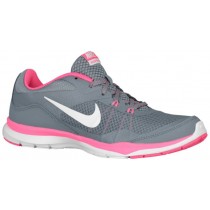 Nike Flex Trainer 5 Femmes chaussures de course gris/blanc LEK224