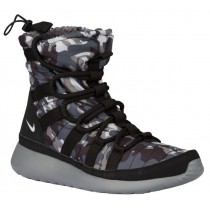 Nike Roshe One Hi Print Winterized Sneakerboot Femmes sneakers noir/gris CZL473