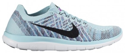 Nike Free 4.0 Flyknit Femmes chaussures bleu clair/violet MYQ853