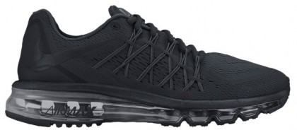 Nike Air Max 2015 Hommes chaussures Tout noir/noir ILU645