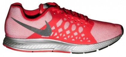 Nike Air Pegasus 31 Flash Hommes chaussures de course rouge/argenté RZS326