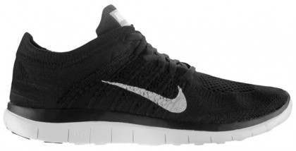 Nike Free 4.0 Flyknit Femmes chaussures noir/gris DIO214