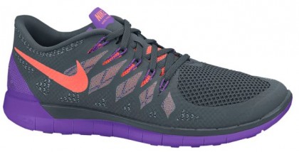 Nike Free 5.0 2014 Femmes chaussures de sport gris/violet ARQ086