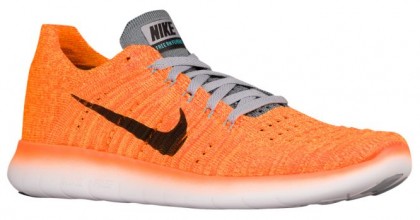Nike Free RN Flyknit Femmes chaussures de course Orange/noir MPO354