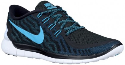 Nike Free 5.0 2015 Hommes chaussures de sport noir/bleu marin DSQ273