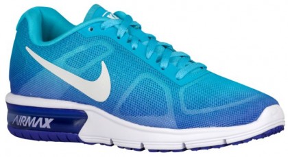 Nike Air Max Sequent Femmes chaussures de sport bleu clair/blanc NRK546