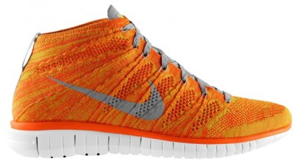 Nike Free Flyknit Chukka Hommes baskets Orange/gris DYC838
