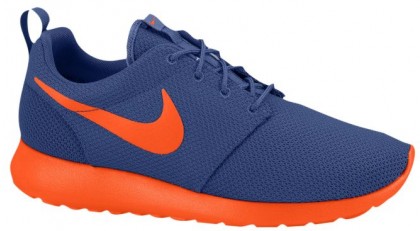 Nike Roshe One Hommes chaussures de sport bleu marin/Orange FJL800