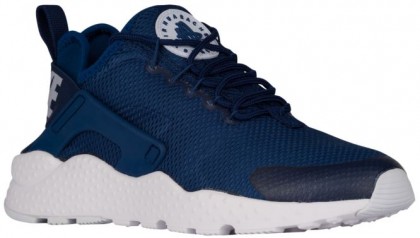 Nike Air Huarache Run Ultra Femmes chaussures bleu marin/blanc HPA751