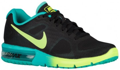 Nike Air Max Sequent Femmes baskets noir/vert clair GNA827