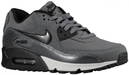 Nike Air Max 90 Femmes chaussures de course gris/noir LQL475