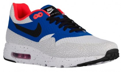 Nike Air Max 1 Ultra Essential Hommes chaussures de course blanc/bleu WOC539