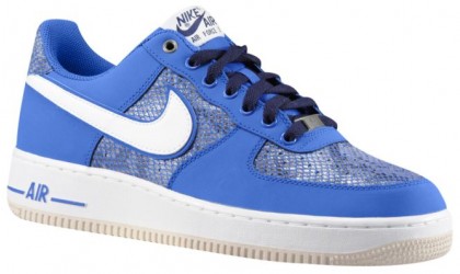 Nike Air Force 1 Low Nubuck Hommes chaussures bleu clair/blanc JGJ755