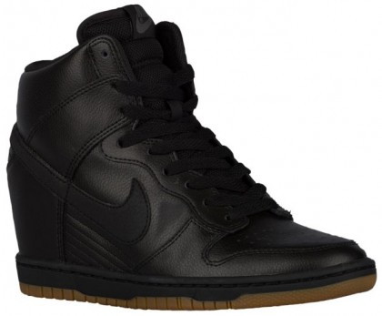 Nike Dunk Sky Hi Femmes chaussures de sport noir/marron AUY218