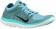 Nike Free 4.0 Flyknit Femmes baskets bleu clair/vert clair QRW146