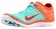 Nike Free 4.0 Flyknit Femmes chaussures de course Orange/bleu clair RDX880