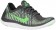 Nike Free 4.0 Flyknit Femmes chaussures de course gris/vert clair SYR909