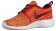 Nike Roshe One Flyknit Femmes chaussures de sport Orange/blanc HCZ568