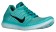 Nike Free RN Flyknit Femmes chaussures de course vert clair/noir QHN686